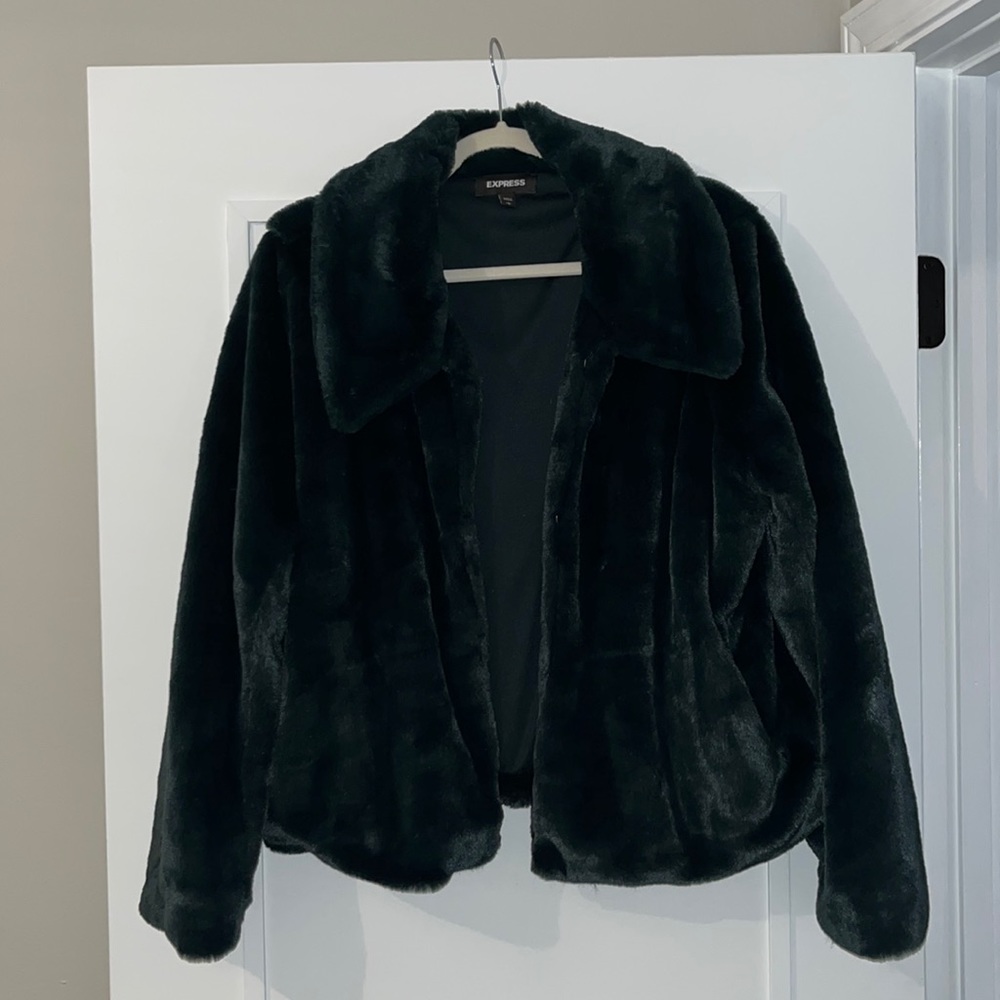 Express Emerald Fur Coat